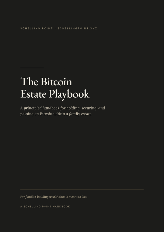 The Bitcoin Estate Playbook cover